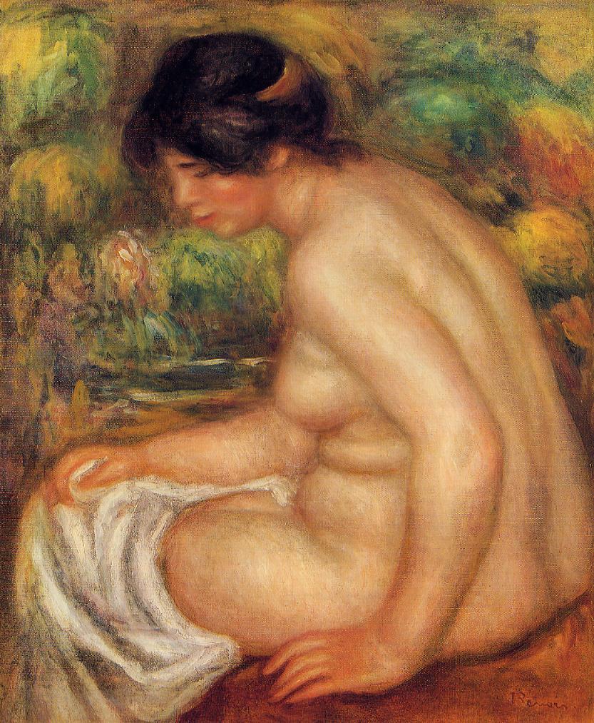 Seated nude in profile. Gabrielle 1913
